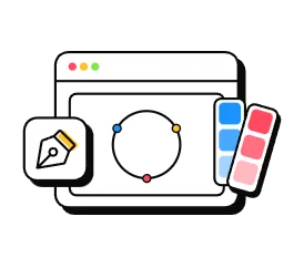 Ilustración de herramientas de diseño